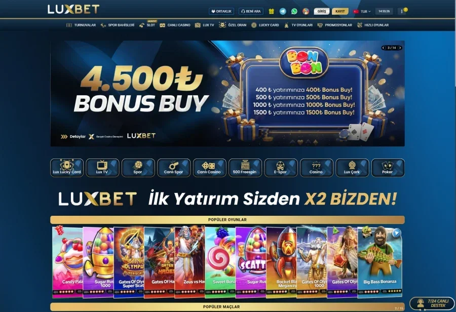 Luxbet ekran görüntüsü